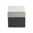 Trapuntino Double Face Estivo 100gr Tinta Unita in Microfibra Fumo/Grigio Chiaro Varie Misure