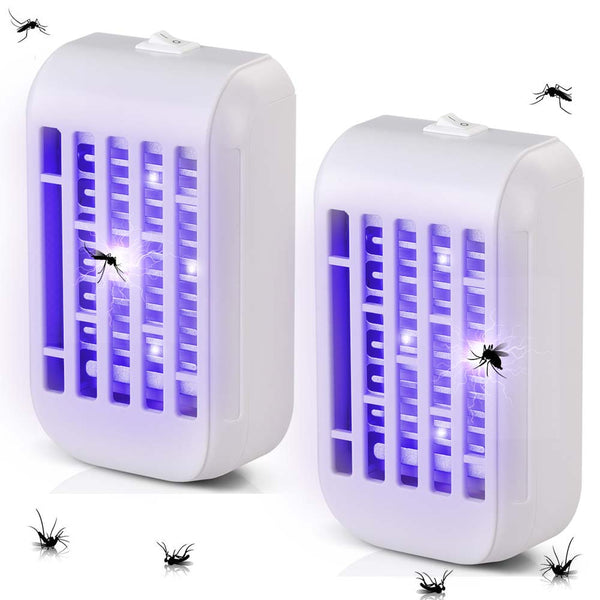 Set 2 Zanzariera Elettrica Anti Zanzare Mosche Luce 4 LED UV Elettroinsetticida prezzo