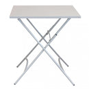 Tavolo Bristol 70x70x72 h cm in Acciaio Tortora Chiaro