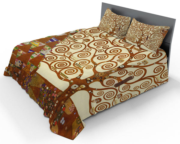 sconto Parure de lit double et taies d'oreiller avec imprimé