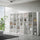 Bibliothèque Moderne Trek Frêne Blanc 7 Éléments 5 Etagères