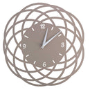 Orologio da Parete Ø40xh2 cm in Metallo Tortora