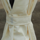 Gazebo da Giardino 3x4m in Acciaio Teli Laterali e Doppio Tetto Crema 