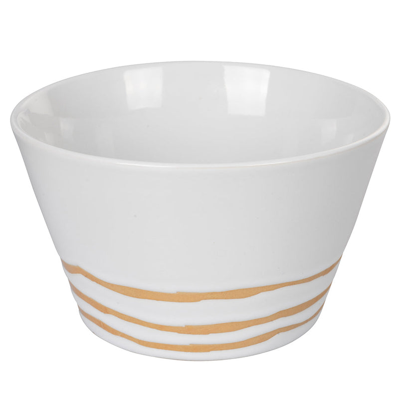 Set 4 Ciotole Ø14x8,5 cm 700 ml in Gres VdE Tivoli 1996 Geometry