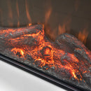 Camino Elettrico da Pavimento Effetto Fiamma 1500W Dalya Bianco