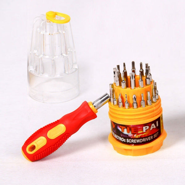 sconto Jeu de 32 tournevis avec embouts torx croisés interchangeables