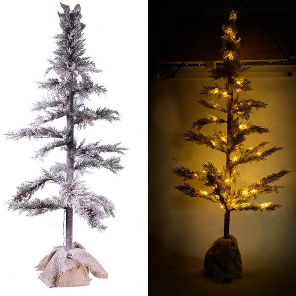 Sapin de Noël Lumineux à LED en PVC Adami Jute Vert Neige H136cm prezzo
