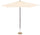 Parasol de Jardin Ø3m en Fer et Jardin Polyester Ecru