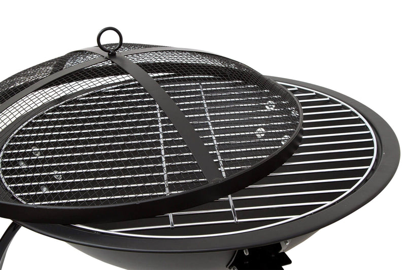 Stufa Braciere Grill a Legna o Carbone da Esterno Qlima FFGW4556 Nero