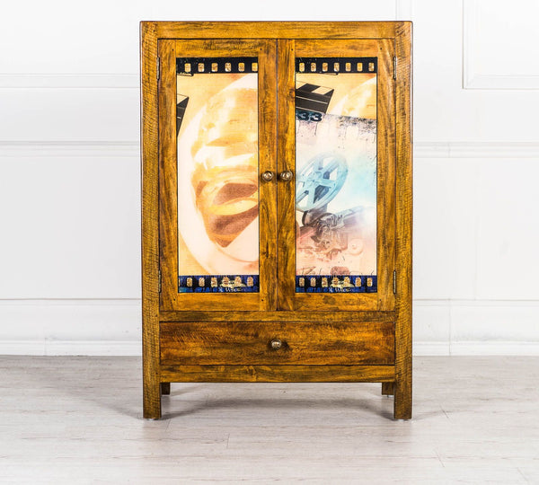 online Buffet en bois massif avec deux portes et un tiroir. Collection Hollywood