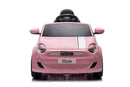Macchina Elettrica per Bambini Licenza Fiat 500 12V con Telecomando Rosa