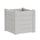 Fioriera da Giardino 42x42x40 cm in Polipropilene Trama 001 Snow Bianco Neve