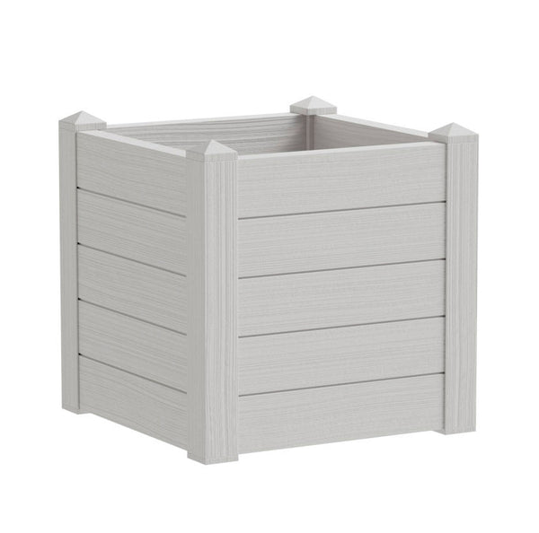 Fioriera da Giardino 42x42x40 cm in Polipropilene Trama 001 Snow Bianco Neve acquista