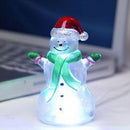 Pupazzo di Neve Luminoso LED 10x5x4 cm con Alimentazione USB      