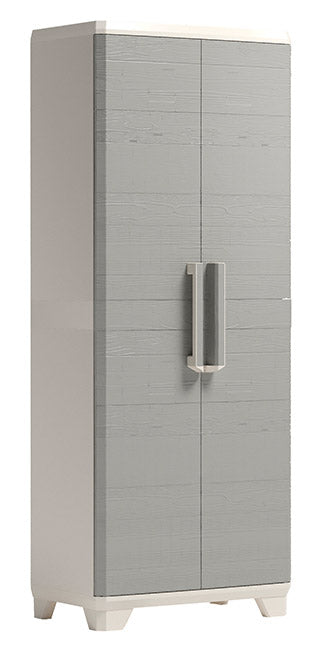 online Armadio Portascope da Esterno 3 Ripiani 68x39x182H cm in Plastica Keter Wood Grain Beige