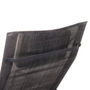 Sedia Sdraio a Dondolo da Giardino Rocking Lounge 143x57x81 cm in Textilene Grigio      