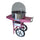 Machine à barbe à papa électrique professionnelle avec dôme transparent et chariot Happy Air Events