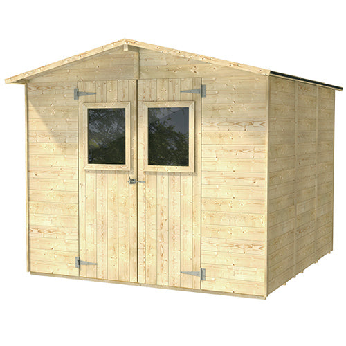 House Box Abri en Bois pour Outils avec 2 Portes et Fenêtres 238X305X214Cm  acquista