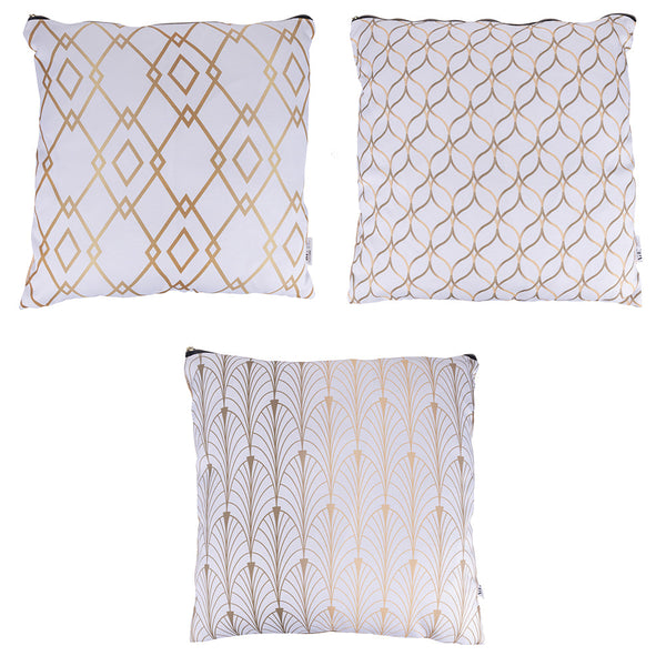 Lot de 3 coussins décoratifs 45x45 cm en Polyester VdE Tivoli 1996 Charleston online