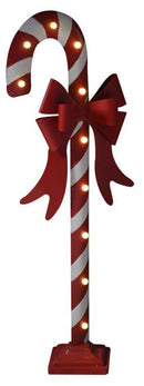 Bastoncino di Zucchero H106 cm da Giardino con Led Rosso e Bianco