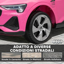 Macchina Elettrica per Bambini 12V con Telecomando Luci e Musica Rosa      