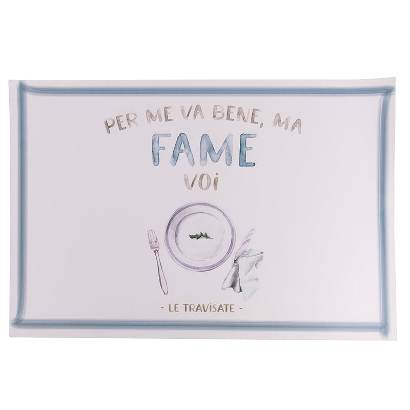 Set 6 Tovagliette 45x30 cm in Eva VdE Tivoli 1996 Le Travisate Bianco