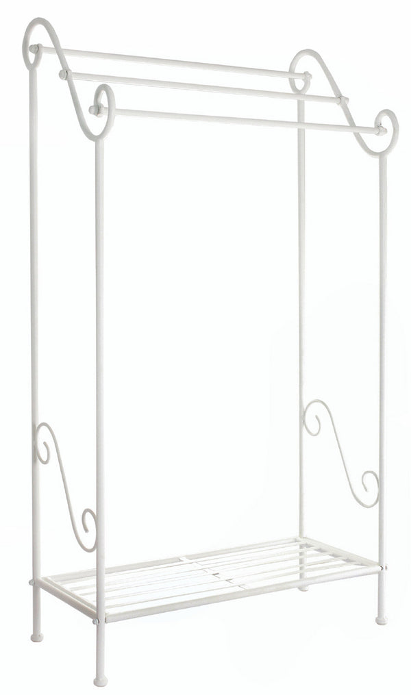 Porte-serviettes en Fer Forgé 58x36x105 cm Soriani Blanc acquista