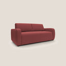 Divano Letto 3 Posti 195x93x100 cm in Tessuto Rosso