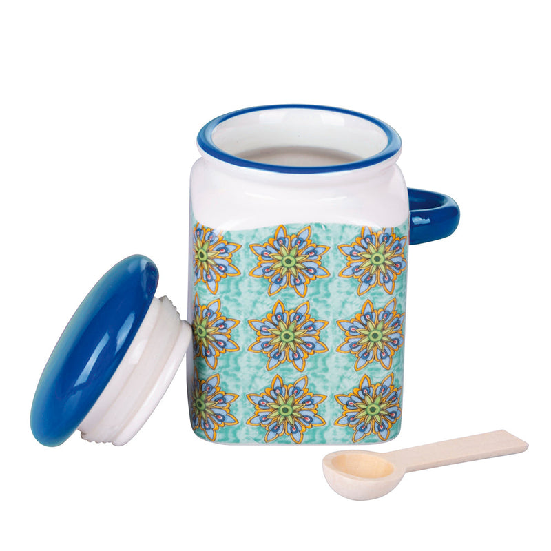 Barattolo con Cucchiaino 433 ml in Ceramica VdE Tivoli 1996 Infinito  