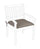 Coussin Poly180 Choco pour fauteuil extérieur en tissu