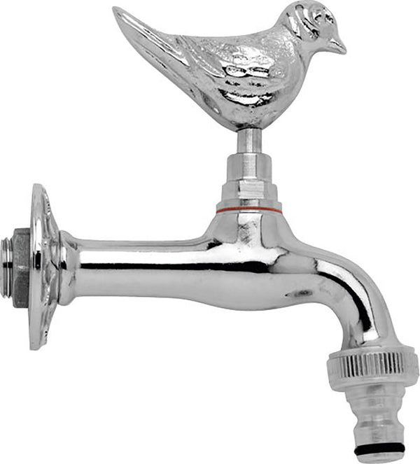 Robinet de fontaine de jardin en laiton chromé avec raccord rapide Morelli Passero acquista