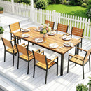 Tavolo da Giardino Rettangolare 180x86x74 cm per 6-8 Persone in Legno di Larice      