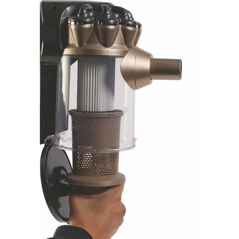 Aspirapolvere Ciclonico con Filo Scopa Elettrica 600W Kooper Airone 2.0 Grigio e Oro