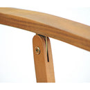 Set 2 Sedie da Giardino 51x43xH92 cm in legno naturale con braccioli Navis