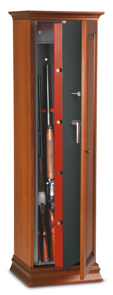 Fuciliera Portafucili A Chiave Serie 5 Armi Con Tesoretto Technomax