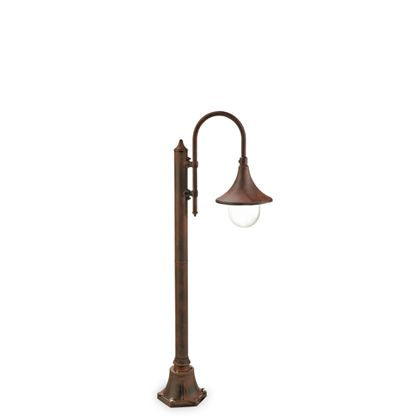 sconto Lampe d'extérieur sur poteau de couleur rouille pour jardin Deluxe Line Livos