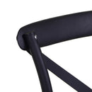 Sedia da Giardino in Plastica Cross Nero