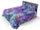 Parure de lit double avec taies d'oreiller imprimées et en microfibre