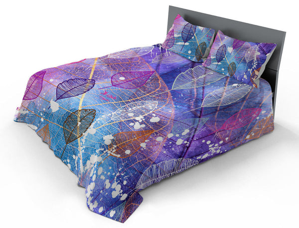 Parure de lit double avec taies d'oreiller imprimées et en microfibre online