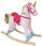 Cheval à bascule Licorne H80 cm en peluche Kids Joy Rose
