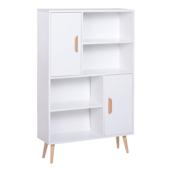 sconto Bibliothèque avec pieds en pin blanc 80x23,5x123 cm