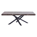 Tavolo da Pranzo Allungabile 200x76x90 cm in Legno Nobilitato Marmo