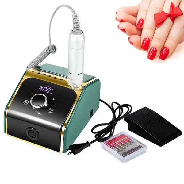 acquista Fresa Elettrica per Unghie Lima Professionale Manicure Pedicure 6 Accessori 50 W