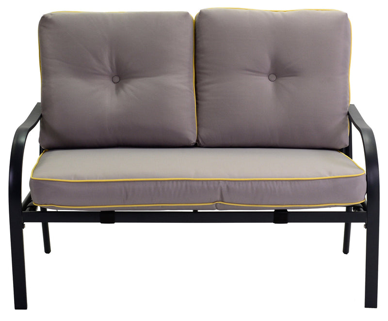 Set Salotto da Giardino in Metallo Taranto Antracite