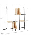 Mensola 4 Ripiani District 105x105 in Metallo
