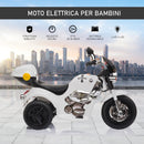 Moto Elettrica per Bambini 6V Bianca