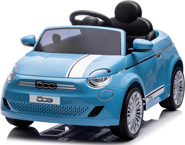 Macchina Elettrica per Bambini Licenza Fiat 500 12V con Telecomando Azzurro online