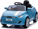 Macchina Elettrica per Bambini Licenza Fiat 500 12V con Telecomando Azzurro Seconda Scelta