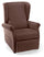 Fauteuil élévateur électrique 2 moteurs 75x107x84 cm en tissu dispositif médical 1 marron