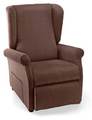 Poltrona Alzapersona Elettrica 2 Motori 75x107x84 cm in Tessuto Dispositivo Medico 1 Marrone